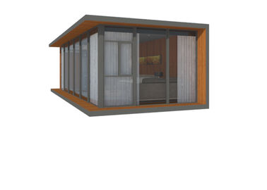 Madera prefabricada de madera gris de la casa con los hogares minúsculos prefabricados/el tubo francés de la abuelita/Houses/40 móvil