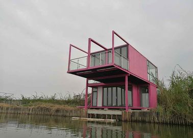 El envase modular complejo del estilo de la casa de encargo única del envase se dirige la vivienda de la casa del lago