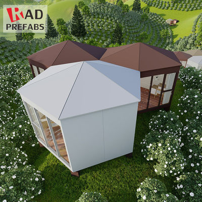 Casa minúscula de Rad Luxury Honeycomb Solar Fiberglass para el centro turístico, restaurante