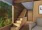 Madera de color topo de la ceniza 70 años de casa prefabricada con las casas modulares movibles impermeables