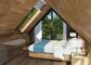 Brown enciende la madera 1 hogar prefabricado del dormitorio/los hogares prefabricados grandes para el desarrollo de turismo