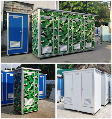 Toilet para jugadores múltiples con electricidad, agua y aislamiento
