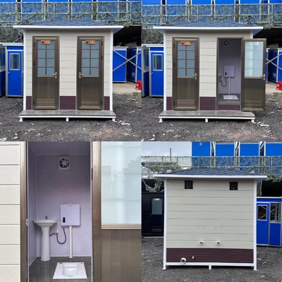 Toilet para jugadores múltiples con electricidad, agua y aislamiento